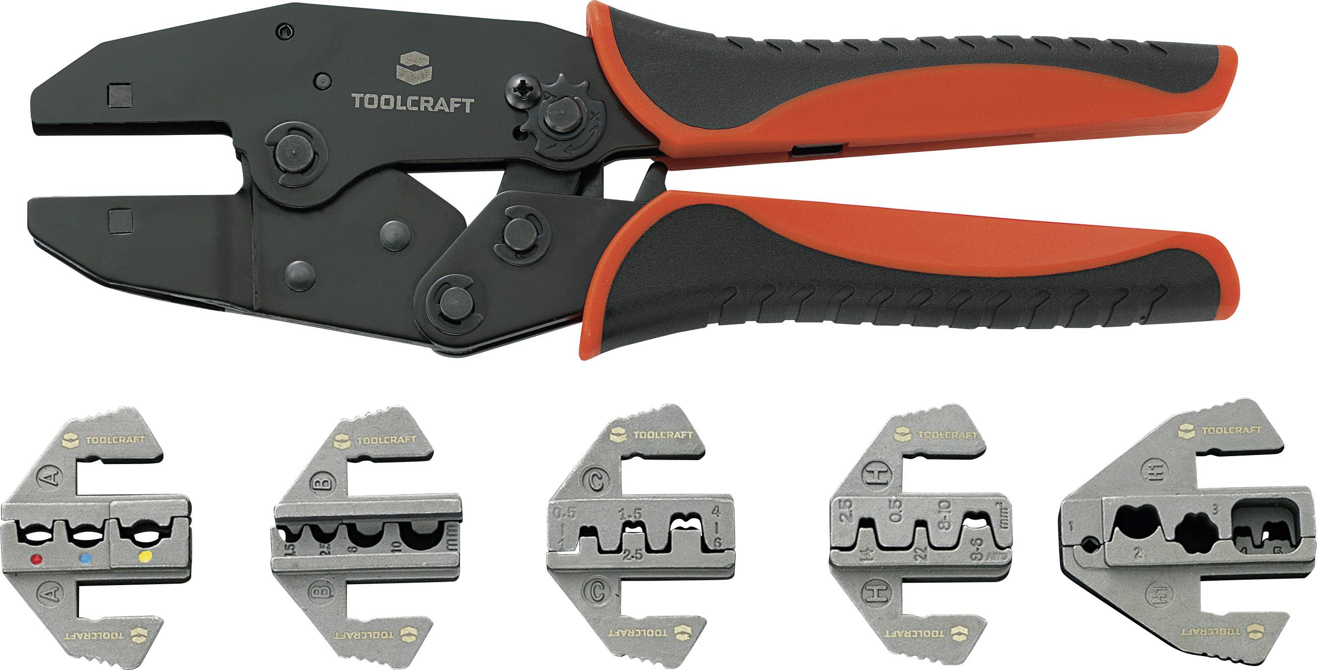 Set d'outils de sertissage TOOLCRAFT PZ-506 430461 6 pièces