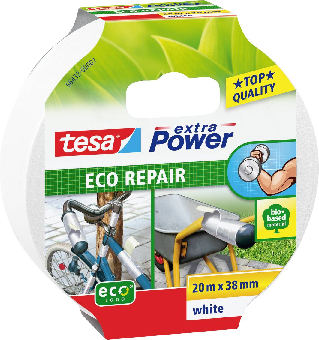 tesa ECO REPAIR 56432-00001-00 Ruban adhésif toilé tesa® extra Power blanc (L x l) 20 m x 38 mm 1 pc(s)