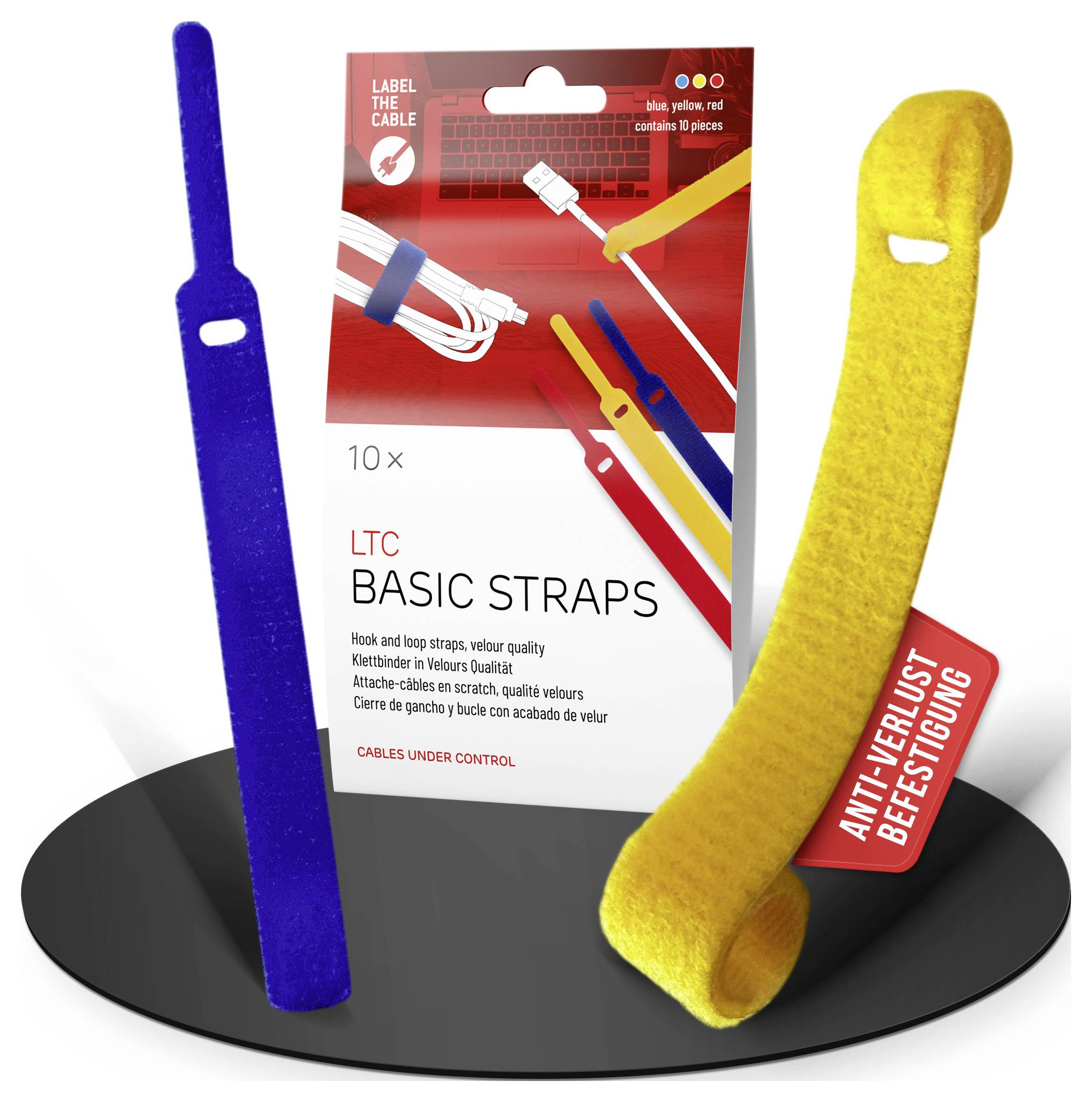 Label the Cable LTC 1130 (L x l) 170 mm x 14 mm jaune, bleu, rouge 10 pc(s)-1