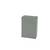 Un boîtier rectangulaire en métal gris aux angles arrondis, équipé de vis aux coins, adapté aux composants électroniques.