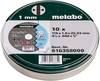 Set de disques à tronçonner en inox Metabo 616358000 Diamètre 115 mm 10 pc(s)