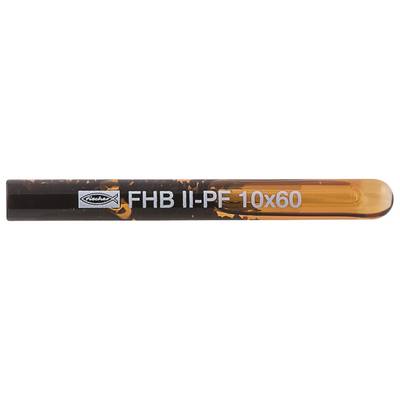 Fusible cylindrique ambre Foxhead FHB II-PF 10x60 avec texte d'étiquette en noir et orange.