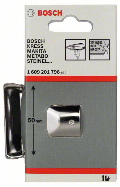'Bosch lame de grattage, acier inoxydable, largeur 50 mm, compatible avec les pistolets à air chaud Bosch, Kress, Makita, Metabo, Steinel, numéro d'article 1 609 201 796-879.'
