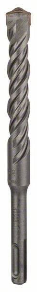 Un foret à percussion en spirale gris avec fixation SDS. Il est adapté pour percer le béton et la maçonnerie.