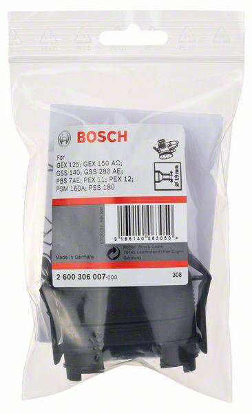 Ensemble de balais de charbon de rechange Bosch dans un sachet en plastique ; compatible avec différents appareils, code-barres et détails de fabrication visibles.