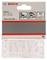 'Lames de scie sauteuse Bosch, lot de 5, compatibles avec les modèles GST 150 CE, GST 150 BCE. L'emballage présente les pièces et les numéros de modèles.'