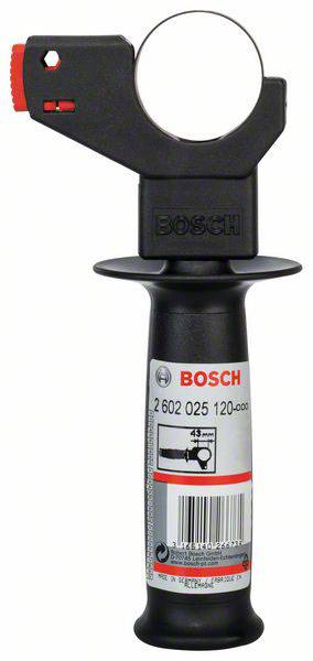 Support de meuleuse pour outils électriques Bosch au design noir et rouge. Adapté à différents supports de machines.