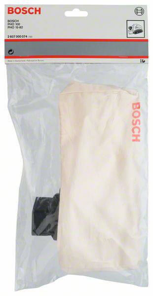 Un sac d'aspirateur dans un emballage transparent avec le logo rouge 'BOSCH'.