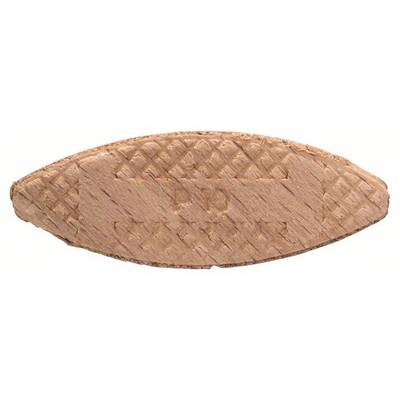 Un goujon en bois de forme ovale, avec des surfaces rainurées pour une meilleure adhérence dans les éléments de jonction.