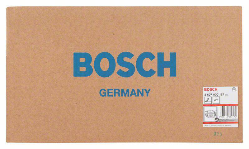 Emballage de produit de la marque Bosch d'Allemagne, avec l'inscription bleue 'BOSCH GERMANY' et une étiquette portant le numéro d'article et les spécifications.