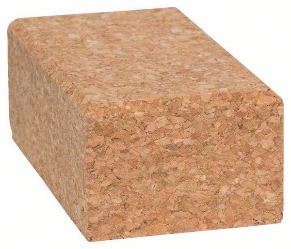 Cale de ponçage, longueur x largeur 60 x 100 mm, cale de ponçage en liège, petite Bosch Accessories 2607000636     N/A
