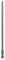 Un long embout de tournevis avec une tête à empreinte cruciforme sur un fond blanc, adapté pour les trous de vis profonds.