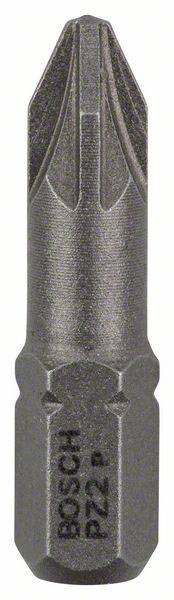 Embout cruciforme Bitkopf, marqué 'BOSCH PZ2'. Idéal pour visser et dévisser les vis à tête cruciforme.