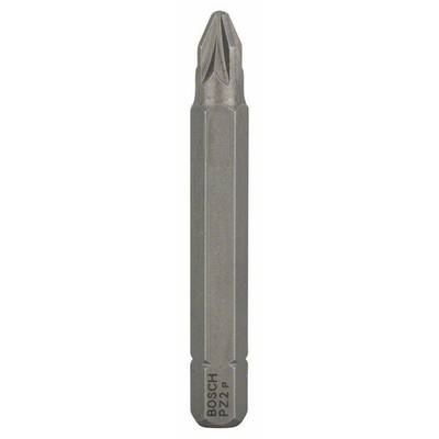 Un tournevis cruciforme à tête argent Bosch, type PZ2, pour utilisation avec un visseuse électrique ou un tournevis manuel.