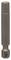 Un embout de tournevis en argent avec tige hexagonale portant l'inscription 'BOSCH'.