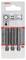 Trois embouts hexagonaux Bosch, taille 6 mm, longueur 49 mm, dans un emballage pour supports de tournevis 1/4 de pouce.