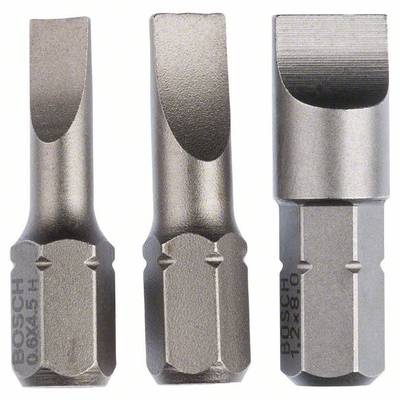 Embout pour vis à tête fendue 4.5 mm, 5.5 mm, 8 mm Bosch Accessories 2607001750  extra-dur Forme (embouts): D 6.3 3 pc(s