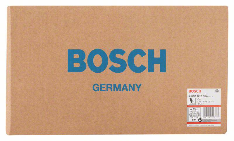 La boîte porte le logo Bosch et le texte 'Germany'. En bas à droite se trouve un autocollant avec les informations du produit.