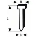 Pointe à tête fraisée SK50 30G, 1,2 mm, 30 mm, galvanisé Bosch 2608200514