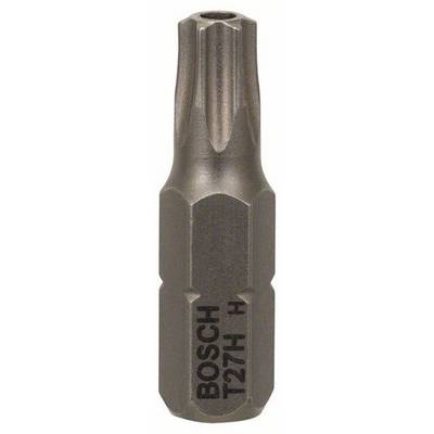L'image montre un embout de tournevis Bosch avec une tête Torx T27H, adapté aux connexions vissées spécialisées.