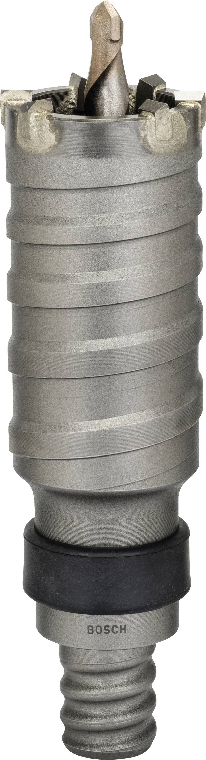 Foret en métal à tige cylindrique et pointe dentelée, adapté pour percer des matériaux durs.