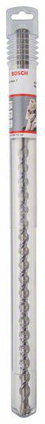 Mèche dans un emballage, marquée 'Bosch'. Le design présente une coupe spiralée, adaptée pour les perçages dans le béton.