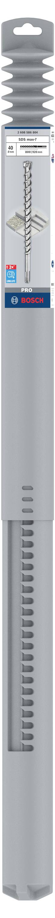 Foret gris dans un emballage, avec des informations sur le diamètre du foret et son domaine d'application bois et métal.