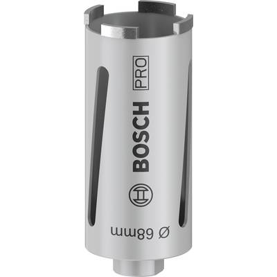 Couronne de forage en métal avec inscription 'BOSCH PRO', diamètre 68 mm, destinée au perçage de béton ou d'autres matériaux durs.