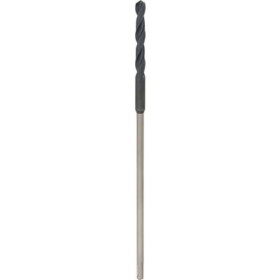Outil de coupe métallique avec des tranchants en spirale, adapté pour le perçage précis des métaux. Tige argentée, tête sombre.