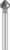 Fraise en métal à tête conique et tige cylindrique, adaptée pour l'usinage de matériaux de précision.