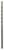 Un foret gris, torsadé, conçu pour les travaux sur bois ou béton, avec une extrémité pointue permettant de percer des matériaux durs.