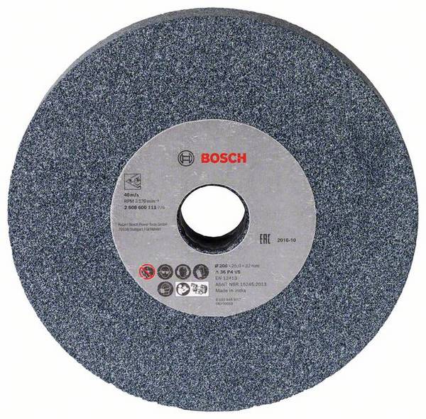 Meule pour touret à meuler 200 mm, 32 mm, 36 Bosch 2608600111