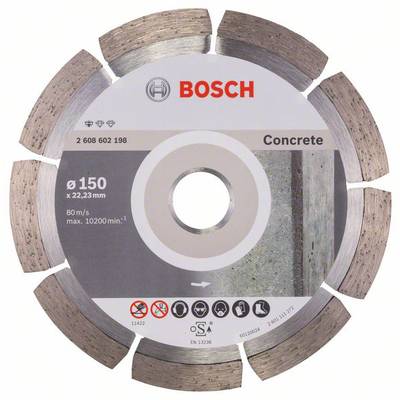 Disque à tronçonner diamanté Professional for Concrete, 150 x 22,23 x 2 x 10 mm Bosch 2608602198