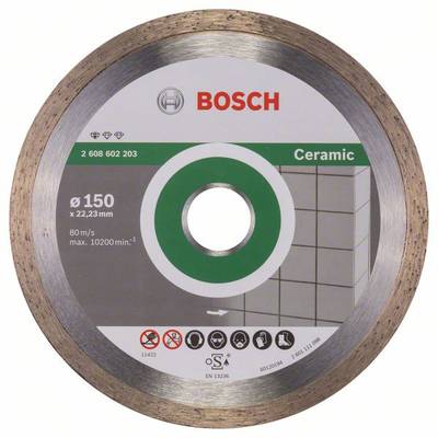 Disque à tronçonner diamanté Professional for Ceramic, 150 x 22,23 x 1,6 x 7 mm Bosch 2608602203