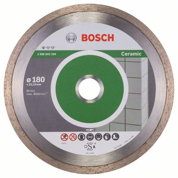 Disque à tronçonner diamanté Professional for Ceramic, 180 x 22,23 x 1,6 x 7 mm Bosch 2608602204