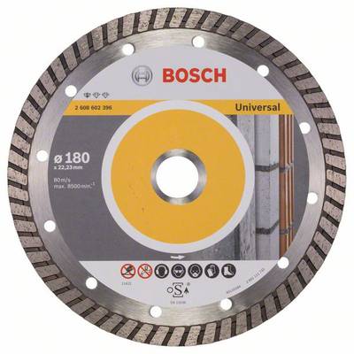 Disque à tronçonner diamanté Professional for Universal Turbo, 180 x 22,23 x 2,5 x 10 mm Bosch 2608602396