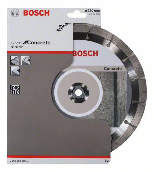 Disque à tronçonner diamanté Expert for Concrete, 230 x 22,23 x 2,4 x 12 mm Bosch 2608602559-1