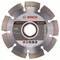 Lame de scie circulaire portant l'inscription 'Bosch Abrasive', diamètre 115 mm, adaptée pour 80 m/s. Vitesse max. 13 300 tr/min, conforme à la norme EN 13236.