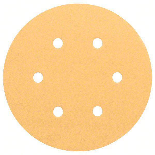 Feuille abrasive pour ponceuse excentrique avec bande auto-agrippante, perforé Bosch Accessories 2608605088 Grain 100 (Ø) 150 mm 5 pc(s)