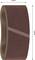 Un ruban abrasif marron de 100 mm de largeur et 610 mm de longueur. Il est utilisé pour les travaux de ponçage.