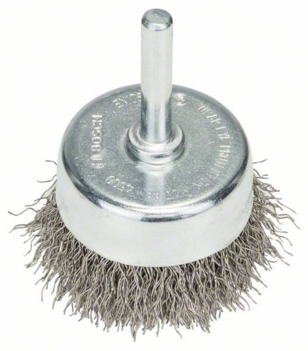 Brosse boisseau, brosse en acier, à fils ondulés, 0,3 mm, 50 mm, 4500 tr/min Bosch 2608622117