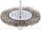 Brosse métallique à monter avec soies en métal, adaptée aux perceuses. Diamètre 80 mm.