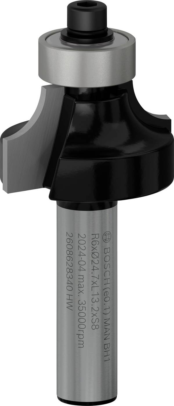 Fraise à arrondir 8 mm, R1 6 mm, L 13,5 mm, G 53 mm Bosch 2608628340
