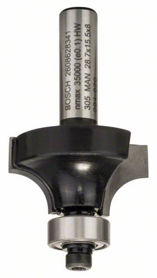 Fraise à arrondir 8 mm, R1 8 mm, L 15,5 mm, G 53 mm Bosch 2608628341