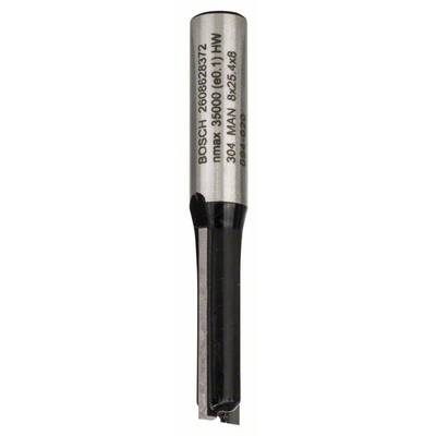 Fraise supérieure de Bosch, diamètre de 8 mm, adaptée pour le fraisage du bois.