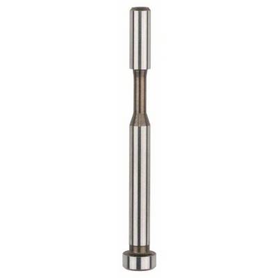 Une longue tige métallique cylindrique à forme droite, d'épaisseur uniforme et à petite tête ronde.