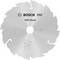 Lame de scie circulaire avec inscription 'BOSCH PRO Wood', diamètre 216x2,11-3,2x30mm, 72 dents, adaptée pour le travail du bois. Fabriqué en Chine.