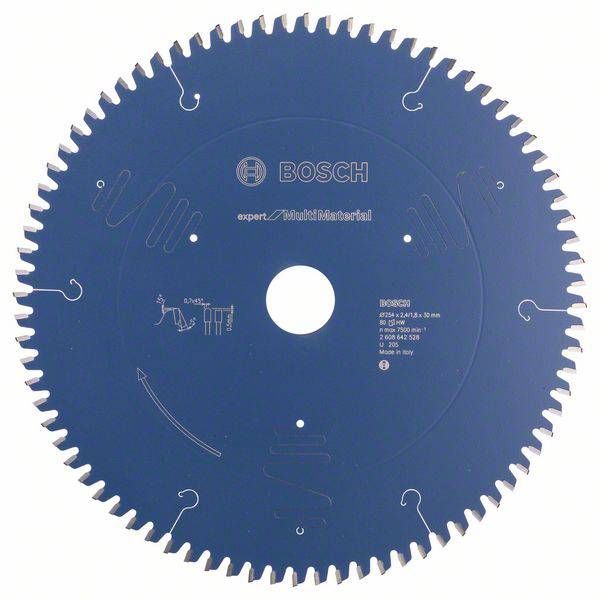 Bosch Accessories Expert for Laminated Panel 2608642528 Lame de scie circulaire 254 x 30 x 2.4 mm Nombre de dents: 80 1 pc(s)