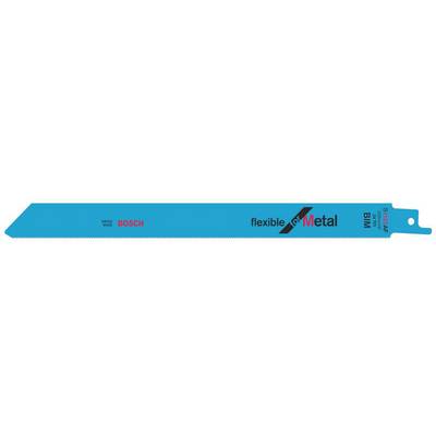 Lame de scie Bosch flexible for Metal BIM de couleur bleue, adaptée pour couper du métal.