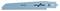 Lame de scie portant l'inscription 'Bosch flexible Metal'. Convient pour couper du métal, adaptée aux outils tels que les scies sabre.